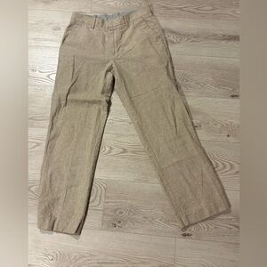 A[X]IST 30” X 30” Linen and cotton blend Tan Pants excellent condition.